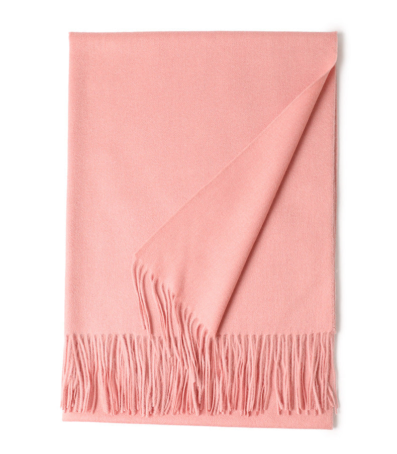 New Solid Color Wool Long Beard Warm Tassel Scarf Thick 663f0882 cb84 4306 b1ff 828fdd1d796c