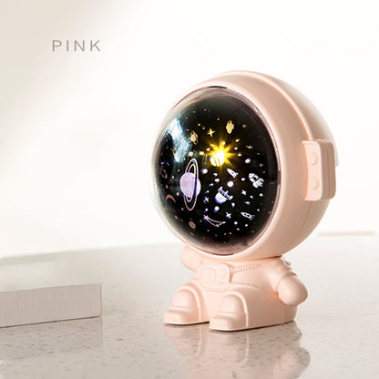 Galaxy Star Projector Starry Sky Night Light Astronaut Lamp Room Decr Gift Child Kids Baby Christmas Spaceman Projection 6652