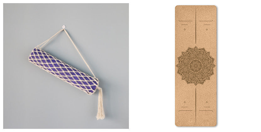 Portable Cork Yoga Non-Slip Exercise Mat Composite Environmentally Friendly TPE 666502ae 98a9 4ecc 8f10 77d2f62a5963