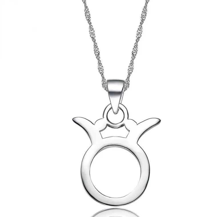S925 Sterling Silver Twelve Constellation Pendant Fashion Simple 6674351b 9d2a 4260 a5a7 1c90f3c402ec