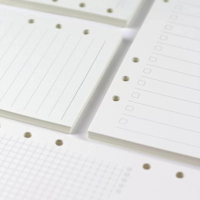 6-hole Notebook Loose-leaf Refill Blank Dot Matrix Horizontal Line - 图片 2