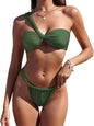 Women's One-shoulder Fashion Advanced Split Bikini Suit 66806f96 3b07 4a8c 8d04 3aabe7a791d5