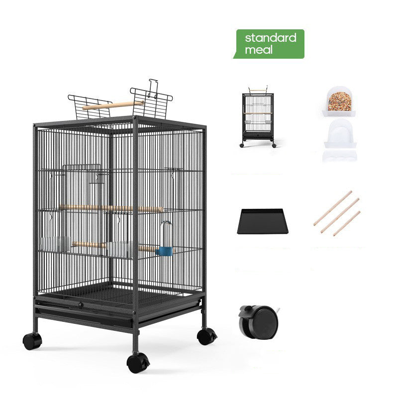 Parrot Xuanfeng Bird Cage With Feeder Toy Grass Nest Breeding Box 66a49da6 713d 4c18 8e66 b868de712072