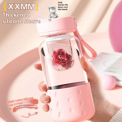 Tea Water Separation Magnetic Glass Water Cup Sealed Without Leakage Glass Tea Water Cup Infuser Tumbler Drinkware Water Bott