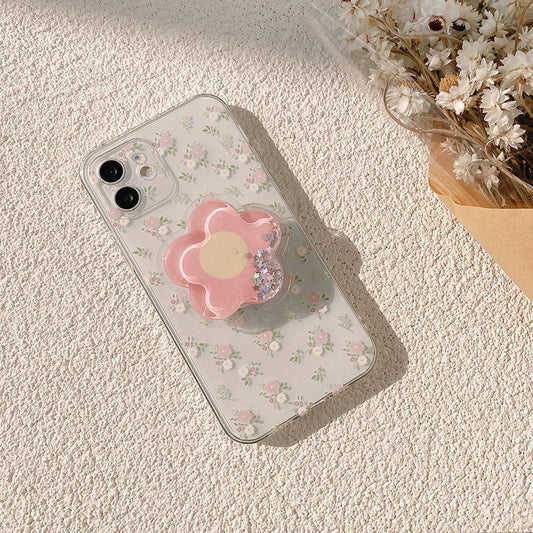 Fashionable Summer Flower Phone Case Applicable Bracket Women 66b98b10 13ad 46b4 a5e3 eae8cc1c6477