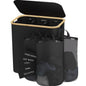 Oxford Cloth Dirty Clothes Folding Dirty Clothes Basket Dustproof With Cover Storage Basket