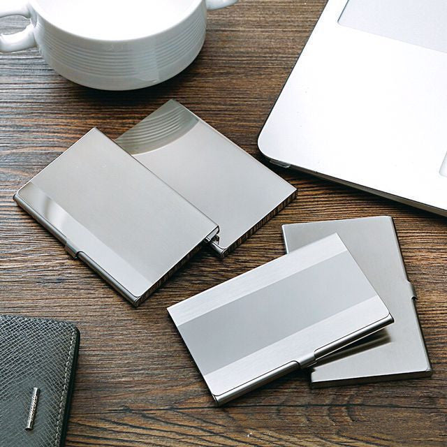 304 Stainless Steel Laser Sculpture Business Card Case - 图片 1