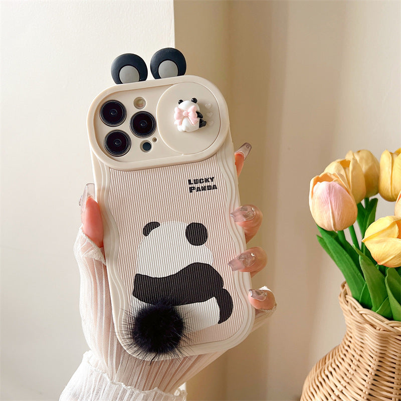 Furry Panda Phone Case Cute Protective Cover 66fbeac0 d702 4fa5 aaea 11be96d1b3d7