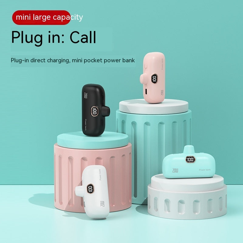 Pocket Wireless Capsule Power Bank Small Portable Power Source Power Bank Mini Fast Charge - 图片 2