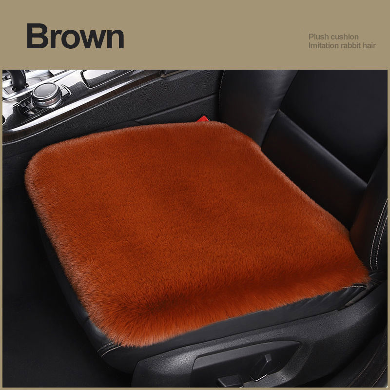 Car Seat Winter Plush Single Seat Square Cushion 671ae8a4 b6b9 4bf6 a597 dadf950d4c8a