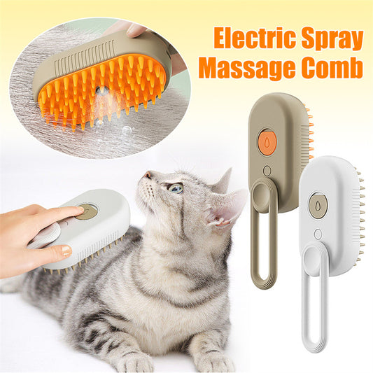 Cat Steam Brush Steamy Dog Brush 3 In 1 Electric Spray Cat Hair Brushes For Massage Pet Grooming Comb Hair Removal Combs Pet 