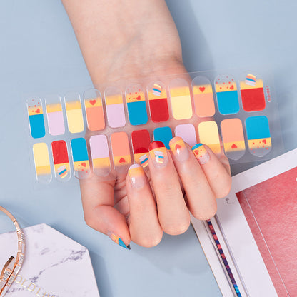 Nail Stickers Full Stickers Rainbow Cute Nail Stickers 67360611 2a56 4e93 b4a6 f25f65af4e71