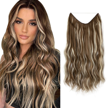 European And American Style Women Corn Curler Fishing Thread Long Curly Hair  Wig 674045c0 8d87 4f5a 88d9 484a7fd550dc