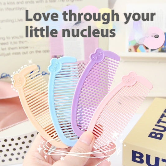 Cartoon Love Mini Small Comb Cute Student Portable 6749230f 043b 4f13 a767 3a6e3ab650c4 trans