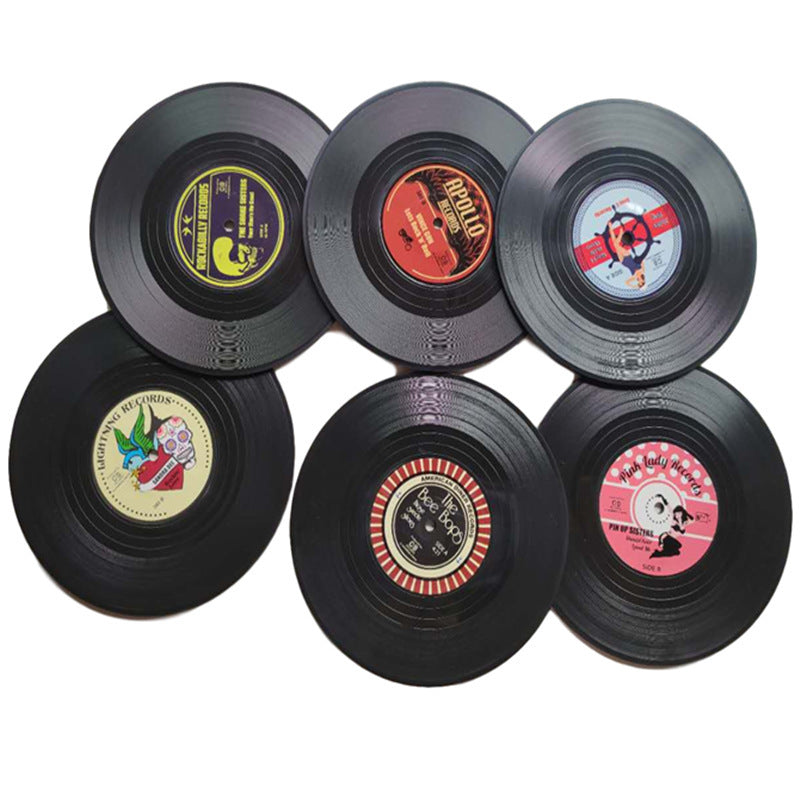 Retro CD - cup vinyl cup - vinyl cup cushion vinyl cup for anti-skid insulation 675055156890