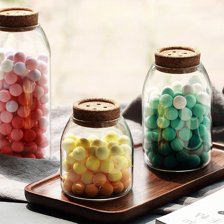 Kitchen food storage tank transparent glass sealed jar 675486253849