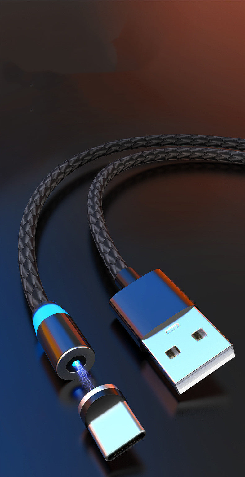 Compatible with Apple , Magnetic Data Cable Breathing Light Magnetic Mobile Phone Charging Cable - 图片 3