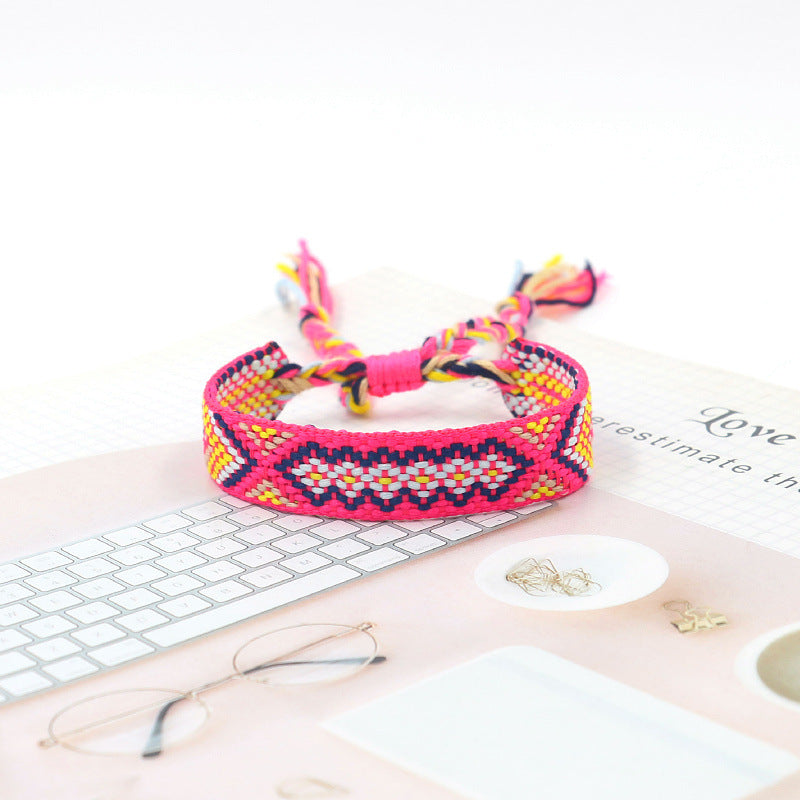 Bohemian Color Woven Bracelet Wristband For Fans 6764280e b82b 40d2 b505 2ff9d094502d