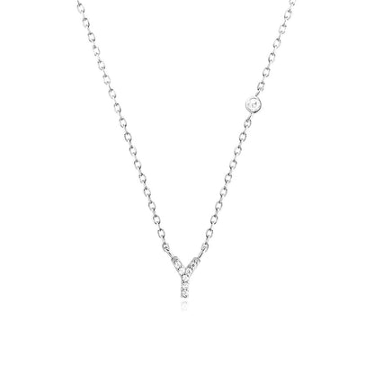 Fashion Jewelry Luxury Gold Color A-Z 26 Letters Necklace CZ Pendant For Women Cute Initials Name Necklace Fashion Party Wedd