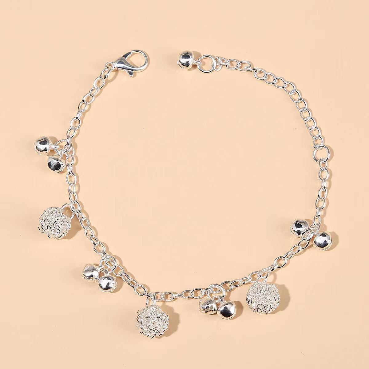 Ethnic Bell Alloy Ball Bracelet 6770f926 3672 42e9 b857 26ef8a379252