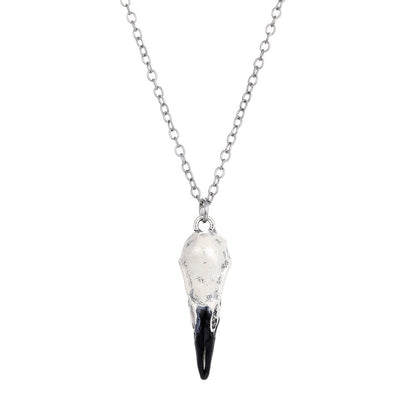 Crow Skull Skull Pendant Necklace 6773904932707