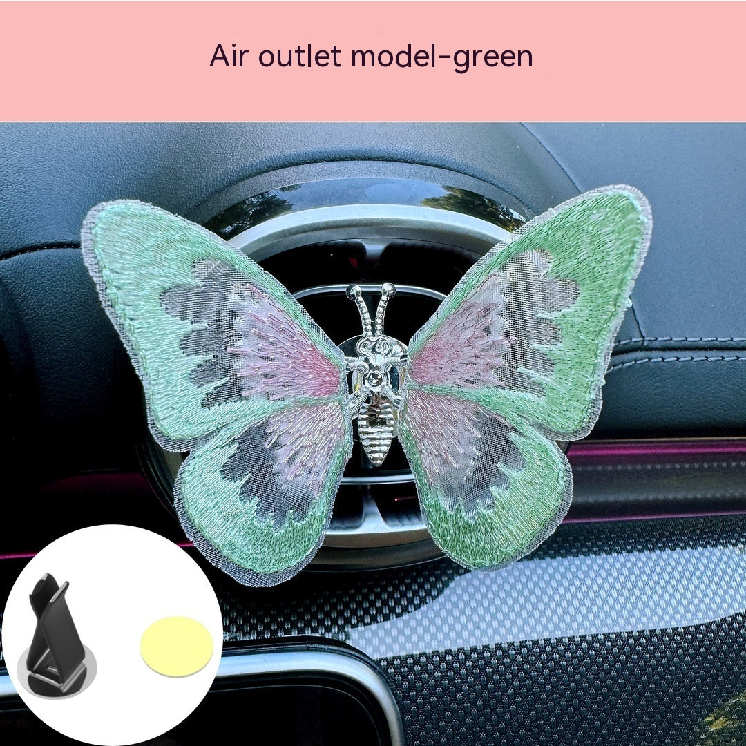 Moving Embroidery Butterfly Center Console Air Outlet Decoration Healing Series Car Accessories 6776c7d5 bd27 4358 b5c9 16e62