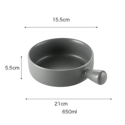 Special ceramic plate for oven with handle 6780182546110