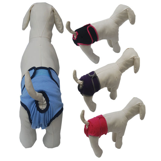 Dog Shorts Puppy Physiological Diapers Panties Waterproof Adjustable Cute Pattern Dog Physiological Pants Pet Costumes Suppli