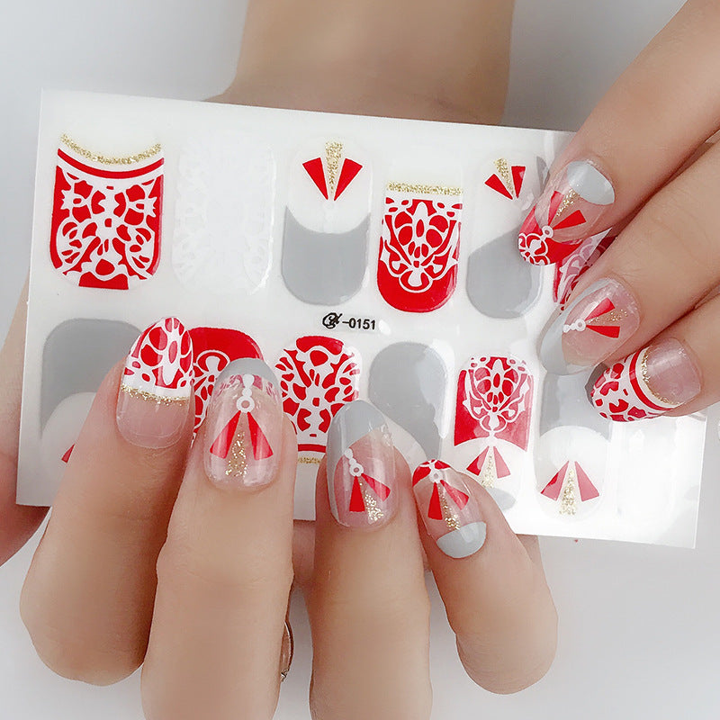 Imitation Nail Art Stickers 3D Hot Nail Stickers 678807305750