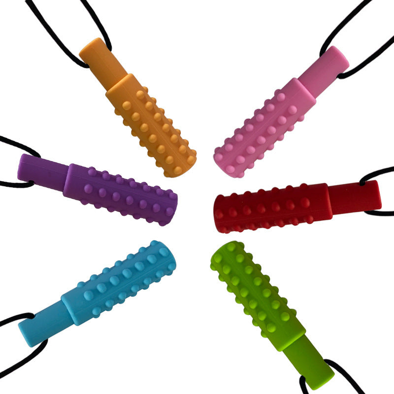 Silicone Mace Shaped Teether Chewing Sensory Necklace 6788328d c895 4477 9b61 12620e4fc43f