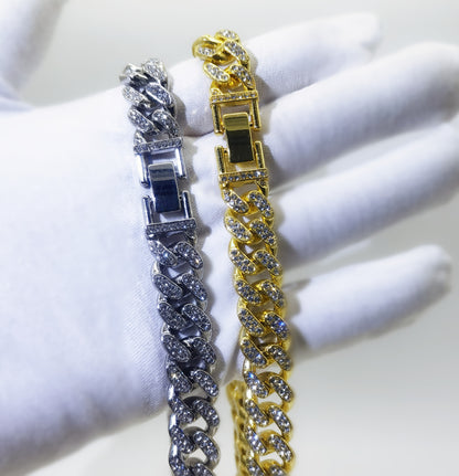 Flat Cuban Link Chain Diamond Bracelet 6793663f cdce 47ff aa3f fe8b2f84a4c2