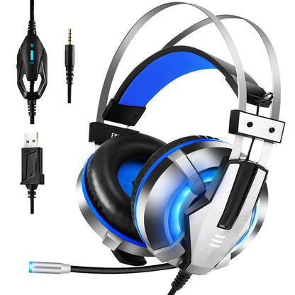 Head-mounted illuminated gaming headset 679779294852