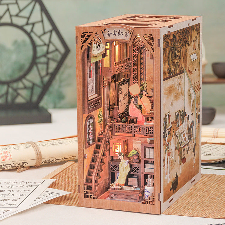 Dongpo Zhiyi Diy Wooden 3d Stereo Hand-assembled Book Stand Model Building Toy 67981130 37d9 4d35 b390 b9a671843949