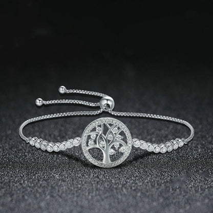 Tree of Life Sterling Silver Bracelet 679811337373