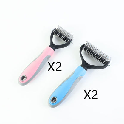 Stainless Double-sided Pet Brush Hair Removal Comb Grooming Dematting Dog Grooming Shedding Tools 67abcb3c 6aef 407a a83a 1bf