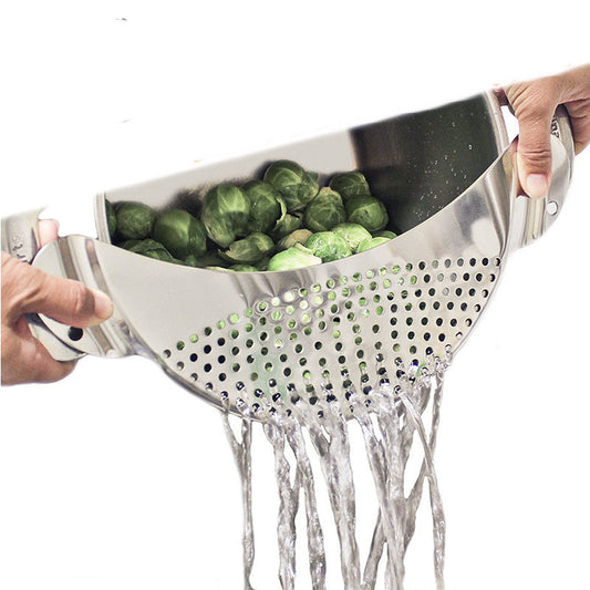Stainless Steel Moon Shape Drainer Kitchen Tools 67c83d8d 8e62 4561 8a3a 30675eeaa0d8