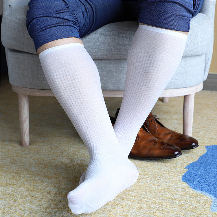 Men's Straight Slimming Stripes Soft Nylon Stretch Socks 67e91d7e 8b10 49d9 b83e a84dda82249d