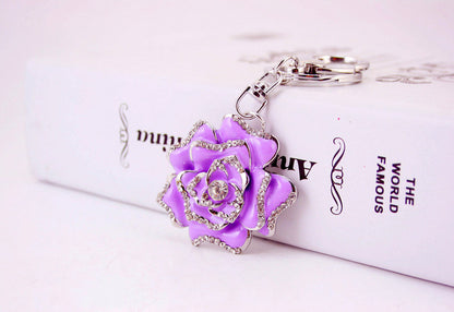 Flower Metal Pendant Key Chain