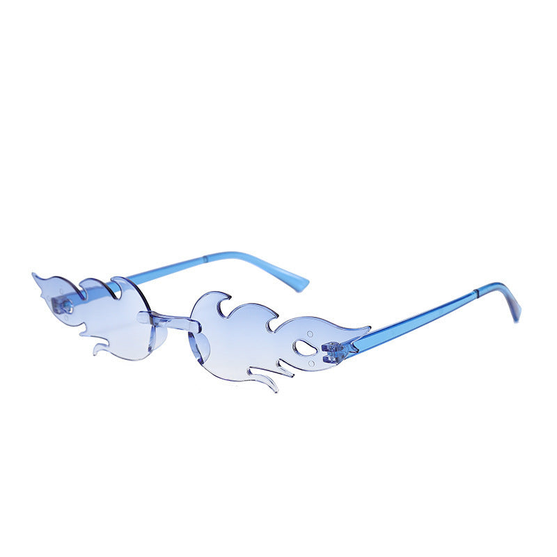 Flame Sunglasses Frameless Personality Colorful 67ff95a0 8149 4368 a338 83462a0a2b1f