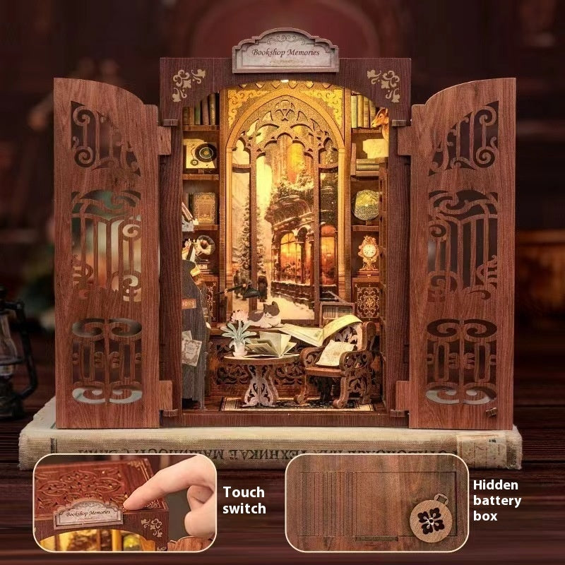 Owl Bookstore Wooden Assembly DIY Handmade Book Stand 6804bfd4 7cbc 4053 9bad 27a6fdf05309 trans