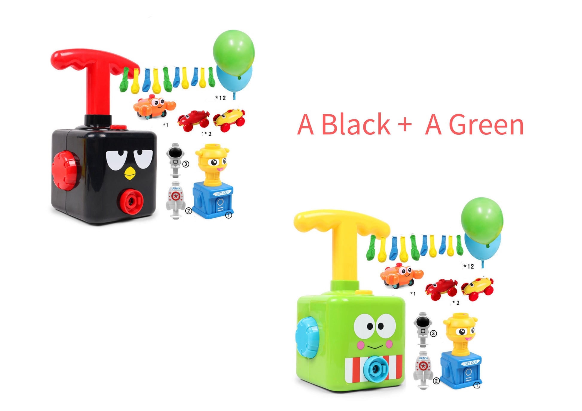 Power Balloon Launch Tower Toy Puzzle  Education Inertia Air Power Balloon Car Science Experimen Toy For Children Gift 680590