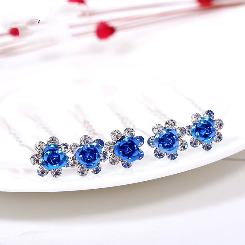 Alloy Rhinestone Tuck Comb Rose Diamond Hair Comb Stylish Hair Accessories Accessories 680864f2 e5d8 4b04 809e f70b3c139582