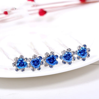 Alloy Rhinestone Tuck Comb Rose Diamond Hair Comb Stylish Hair Accessories Accessories 680864f2 e5d8 4b04 809e f70b3c139582