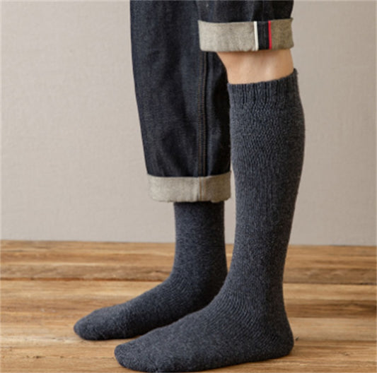 Winter Warm Stockings Plus Fleece Men's Wool Calf Socks 68115517 27c8 42b6 a702 6c1e468bf2c8