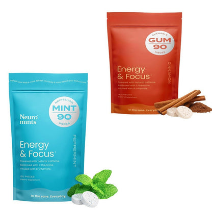 NeuroGum Energy Caffeine Mins, Caffeine Mint Supplement-90 Pieces 6816ddb9 7987 46a5 a2e3 740efa43079d
