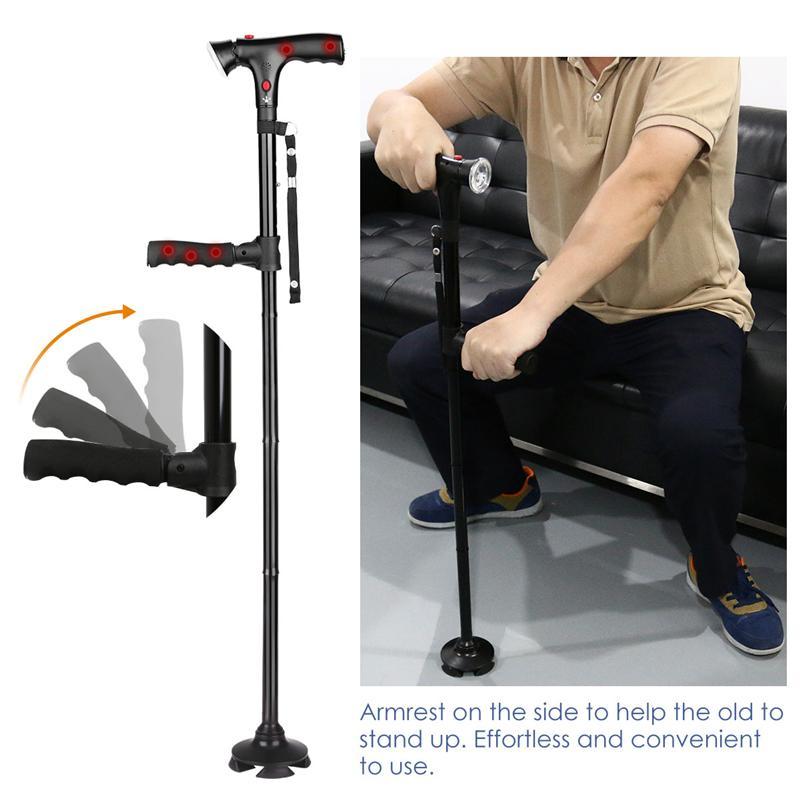 Foldable Crutch Foldable Adjustable Lightweight Aluminum Offset Walking Stick 6824084289320 7b599e9b 6ed2 4268 819a e1d368b2f