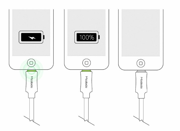 Intelligent Power-off Aluminum Alloy Braided Fast Charging Line - 图片 2