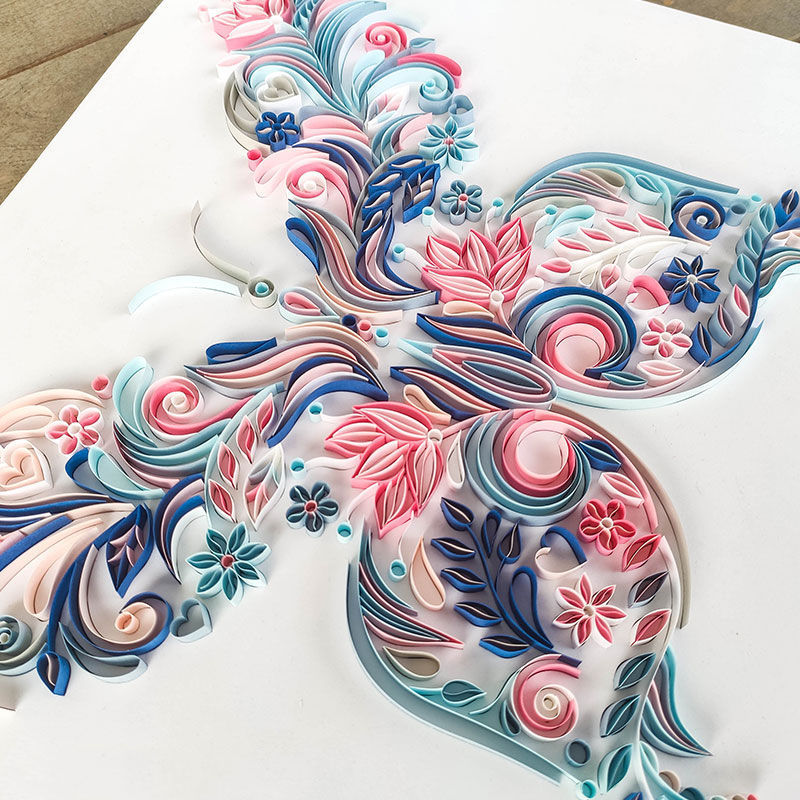 A4 Butterfly Quilling Paper Handmade Diy Material Package - HD Wireless Product #2