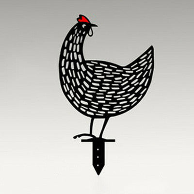 Chicken Yard Art Outdoor Garden Back Yard Gazon Stakes Hen Yard Decor 6835617735174