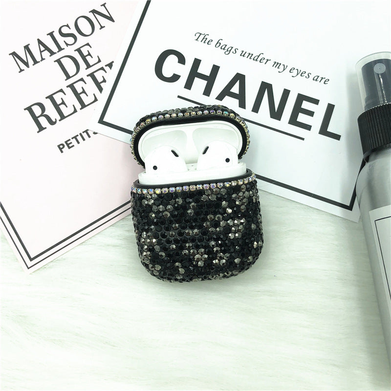 Compatible with Apple, Headphone rhinestone case 686380428565